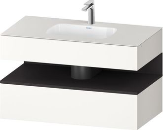 Duravit Qatego Lavabo Encastrado Con Base De Lavabo Consola, - Duravit