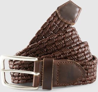 Johnnie-O Mens Tessuto Leather Belt In Brown