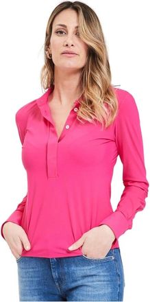Caliban Stijlvolle Shirt voor Mannen - Dames - Blouses - Roze - L - Overhemden