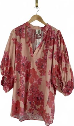 A Shirt Thing Womens Hazel Floral Blouse In Tan