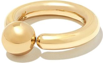 Lauren Rubinski 14kt yellow gold 1 Ball ring - women - 14kt Gold - 50