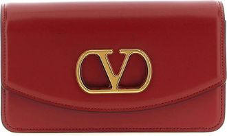 Valentino Garavani Stijlvolle Clutch Tas met Uniek Ontwerp - Dames - Clutches - Rood - ONE Size - Tassen