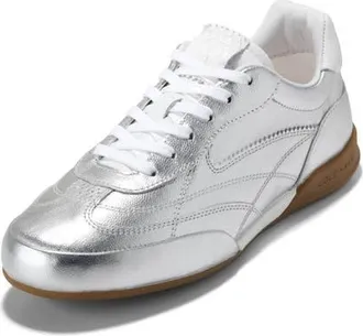 Cole Haan GrandPro Turf 2.0 Sneaker in Silver Leather/white Leather at Nordstrom, Size 7.5