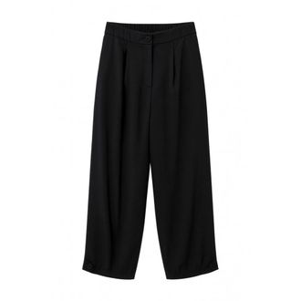 2-Biz Cropped Trousers - Trousers - Mujer - Negro - 2XL
