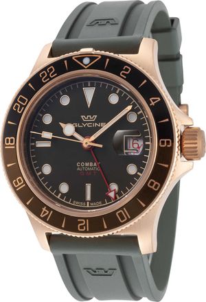 Glycine Combat Sub Sport GMT Bronze Mens Watch