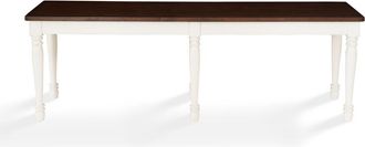 Crosley Furniture Shelby Dining Bench Distressed White