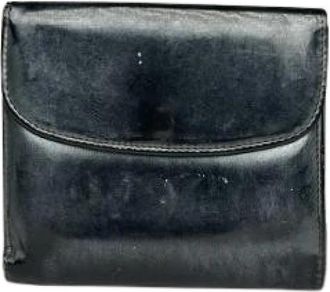 Gucci Pre-owned Vintage Portemonnee - Dames - Vintage Accessoires - Zwart - ONE Size - Leer - Vintage