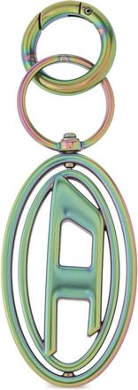 Diesel 1DR keyring - women - Zinc - One Size - Green
