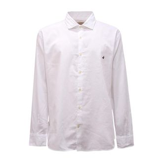 Brooksfield Slim Wit Overhemd Gemaakt in Itali&euml; - Heren - Zakelijke Overhemden - Wit - 5XL - Overhemden