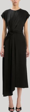 Victoria Beckham Aria Midi Dress In Black
