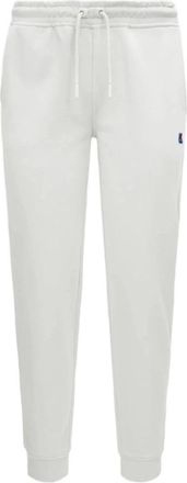 K-Way Witte Fleece Dames Vrijetijdsbroek - Dames - Sweatpants - Wit - XL - Broeken
