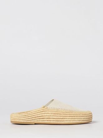Paloma Barcel&oacute; Mules Deba Paloma Barcel&ograve; in camoscio e rafia