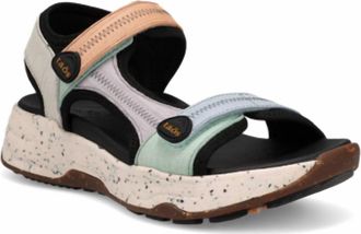 Taos Womens Super Side Casual Sandals In Retro Embossed Multi