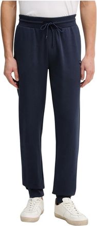 Hackett Jogger Trainingsbroeken - Heren - Sweatpants - Blauw - L - Katoen - Broeken