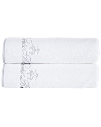 Brooks Brothers Contrast Frame 2Pc Bath Towels