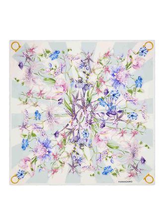 Ferragamo Printed Silk Foulard