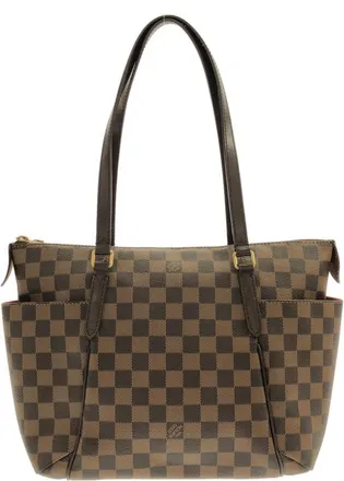 Louis Vuitton Damier Ebene Coated Canvas Handbag Tote Bag (Pre-Owned)
