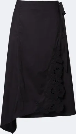 Sir. Klara asymmetric cotton midi skirt