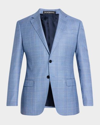 Emporio Armani Men & apos;s Houndstooth Plaid Sport Coat