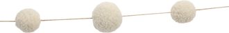 Melrose International Pom Pom String Garland (Set of 2) - White