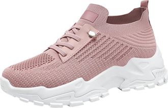 Generic Womens Slip On Trainers Air Cushion Athletic Sneakers Orthopedic Shoes for Women Lightweight Comfortable Wedge Walking Tennis Travel Flat Feet Plantar