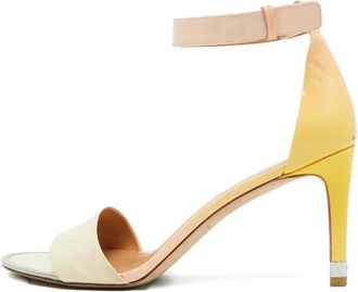 Marc Jacobs 90mm patent-leather ankle-strap sandals - women - Leather/Leather/Patent Leather - 40 - Neutrals
