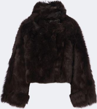 Ralph Lauren Collection Chaqueta reversible Norman de borrego y piel
