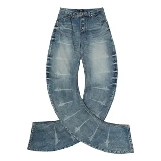 Thug Club Laser Washed Parkour Denim Pants Black TC26PT0102