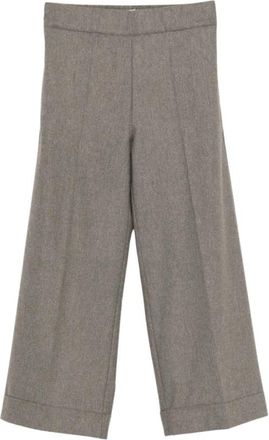 D.exterior Pants 63747 12Vis - Dames - Vrijetijds broeken - Bruin - S - Wol - Broeken