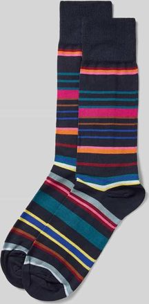 Paul Smith Socken mit elastischem Rippenbündchen Modell Lewis in Marine, Größe 40-46