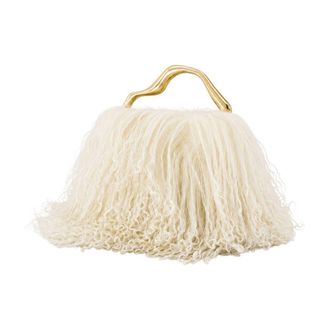 Cult Gaia Backgammon Clutch - Ivory