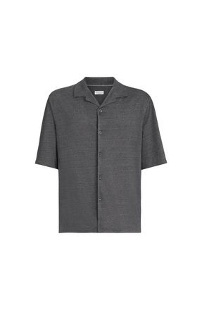 Brunello Cucinelli Jersey shirt in Medium Grey at Nordstrom, Size Xxx-Large Eu