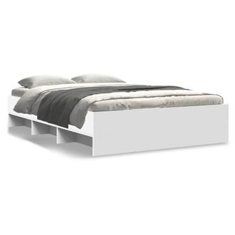 Berkfield Home Bed Frame without Mattress White 140x190 cm Engineered Wood