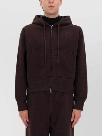 Gucci hooded knitwear featuring front pockets