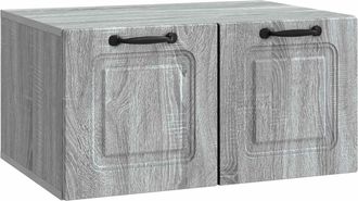 vidaXL Mueble Para Tv De Pared Gris Sonoma 59,5 X 41 X 30 Cm Vidaxl