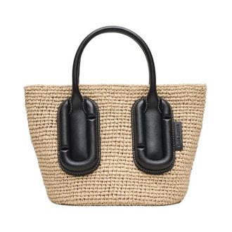 Marc Jacobs Babe Small Tote In Woven - Dames - Handtassen - Beige - ONE Size - Katoen - Tassen
