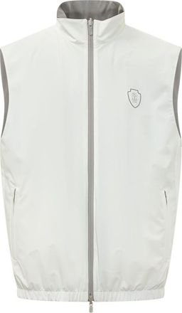Brunello Cucinelli White Mock Collar Jacket