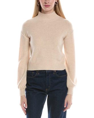 Alberta Ferretti Balloon Sleeve Cashmere Sweater