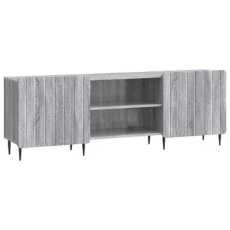 vidaXL Mueble De Tv Gris Sonoma 150 X 31 X 52 Cm Madera De Ingenier&iacute;a Vidaxl