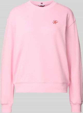 Tommy Hilfiger Regular Fit Sweatshirt aus Baumwoll-Mix in Rosa, Gr&ouml;&szlig;e XL