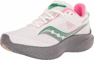 Saucony Womens Kinvara 14 Running Shoes In White/gravel