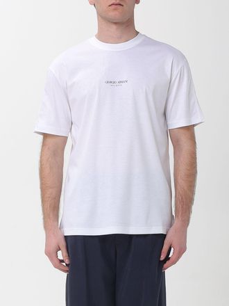 Giorgio Armani T-shirt in cotone con logo Giorgio Armani