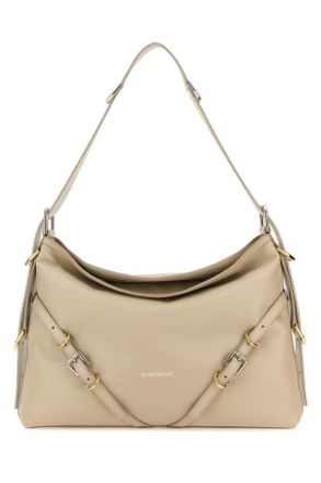 Givenchy Sand Leather Medium Voyou Shoulder Bag