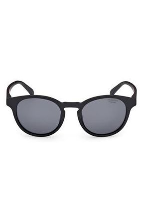 GANT Oval Sunglasses in Matte Black /Smoke at Nordstrom Rack