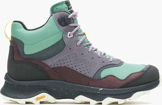 Merrell Womens Speed Solo Mid Waterproof Shoe In Jade