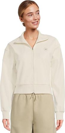 adidas by Stella McCartney Knitted Tracktop JX9109 Womens Clothing Almond Milk/SMC : XS, Polyester