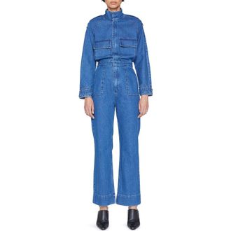 Frame Denim Cinch Denim Jumpsuit in Stoked at Nordstrom Rack, Size X-Small