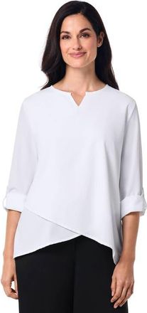 Coolibar Womens Santa Barbara Tunic Top with Roll-Up Sleeves, UPF 50+ Sun Protection in White at Nordstrom, Size Xx-Large