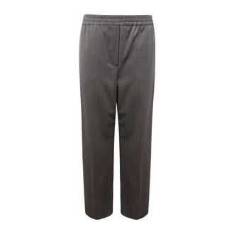 Max Mara Dames, Broeken, Grijs, Maat: L