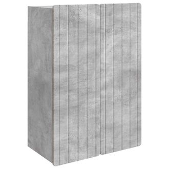 vidaXL Armario De Pared Gris Hormig&oacute;n 66 X 34,5 X 92 Cm Vidaxl
